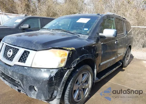 2014 Nissan Armada Platinum z USA, uszkodzony, nr VIN 5N1BA0ND7EN604166